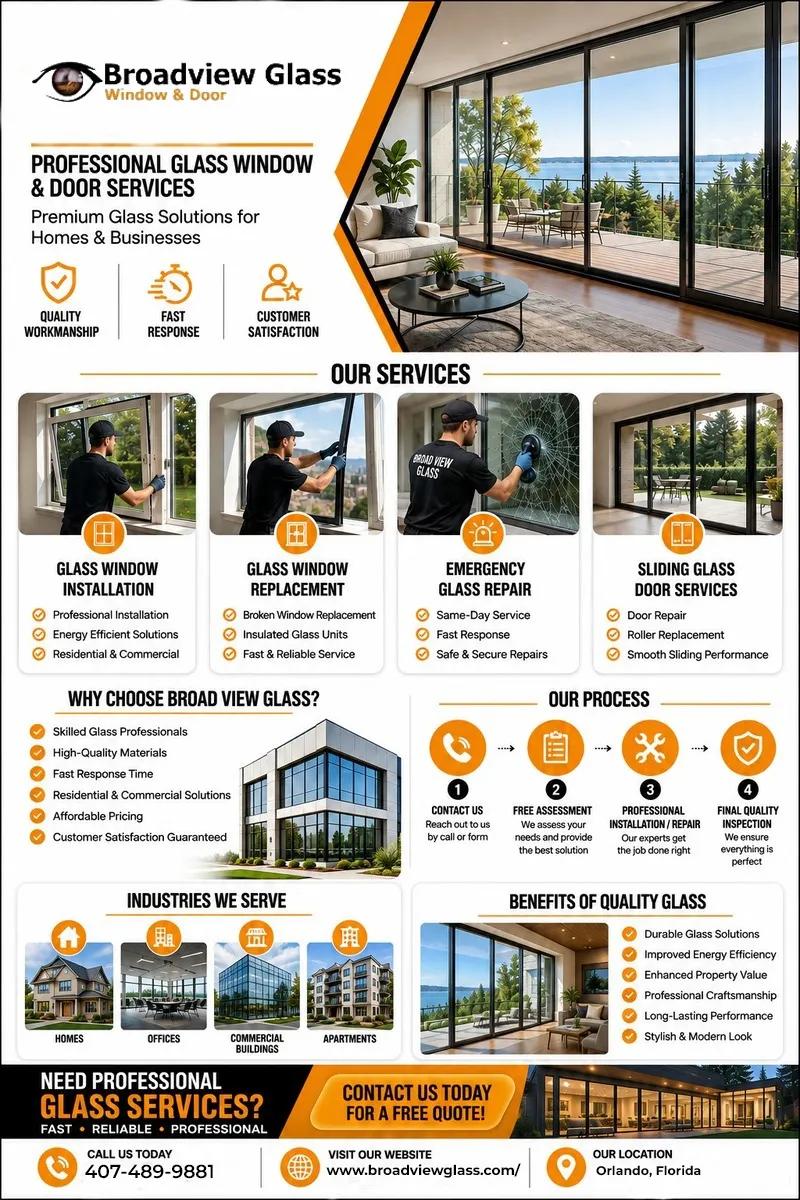 Window Glass Repair Orlando | Fast & Reliable